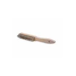 Brosse soudeur à main manche bois, 4 rangs