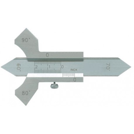 Precision SS welding gauge for measurements of flat welding seams