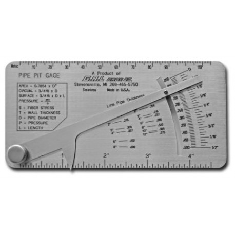 Jauge de contrôle de profondeur - 0" à 1/2"