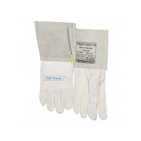 Gants soudeur Weldas TIG 5 doigts softouch 35cm