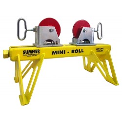 Paire de deux supports à galets pour tuyaux