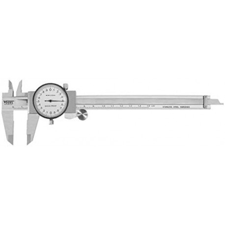 Precision stainless steel dial caliper 150 mm 2/100 - DIN 862