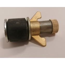 Bouchon obturateur acier zingué 1.5" 34-50 mm by pass 1/2" contre pression administrable 2.06B